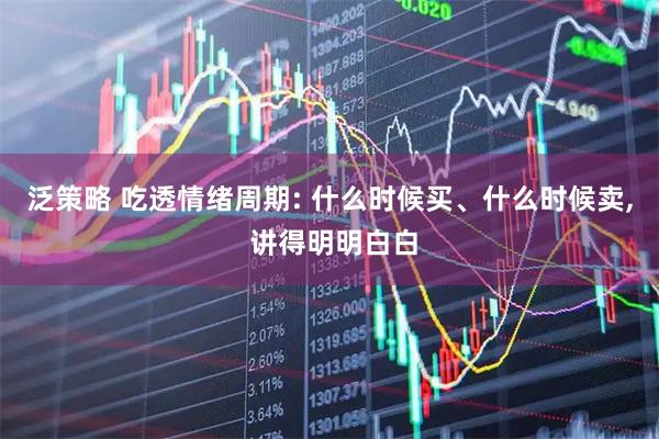 泛策略 吃透情绪周期: 什么时候买、什么时候卖, 讲得明明白白